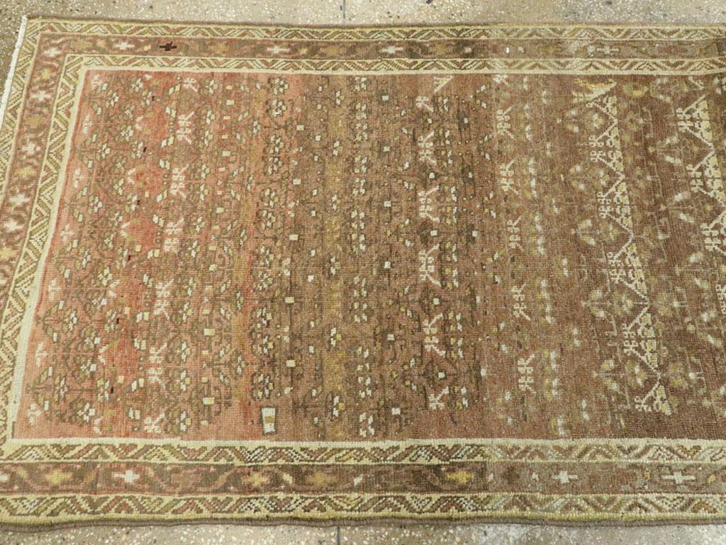 Wool Antique Persian Malayer Runner For Sale