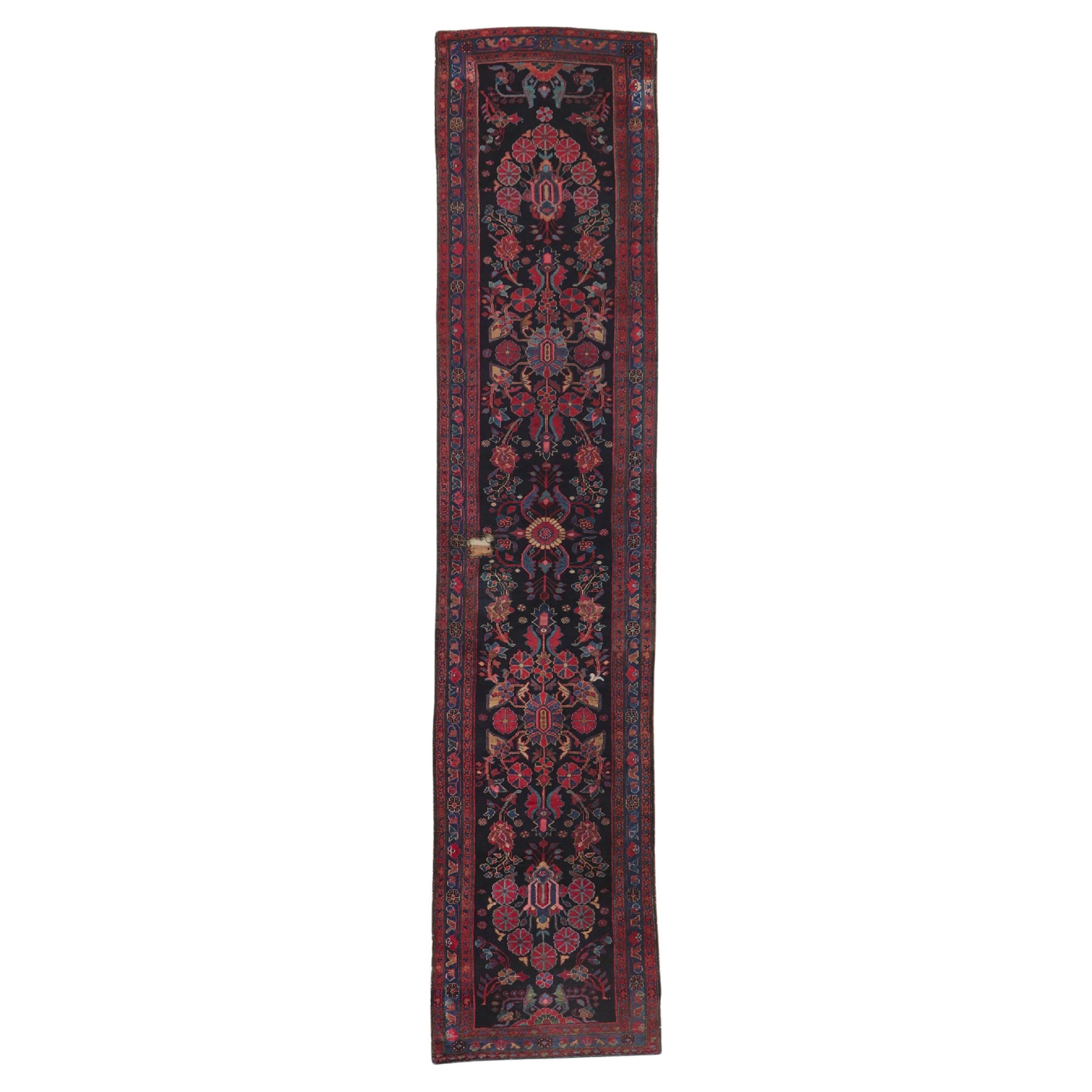 Tapis de couloir persan ancien Malayer