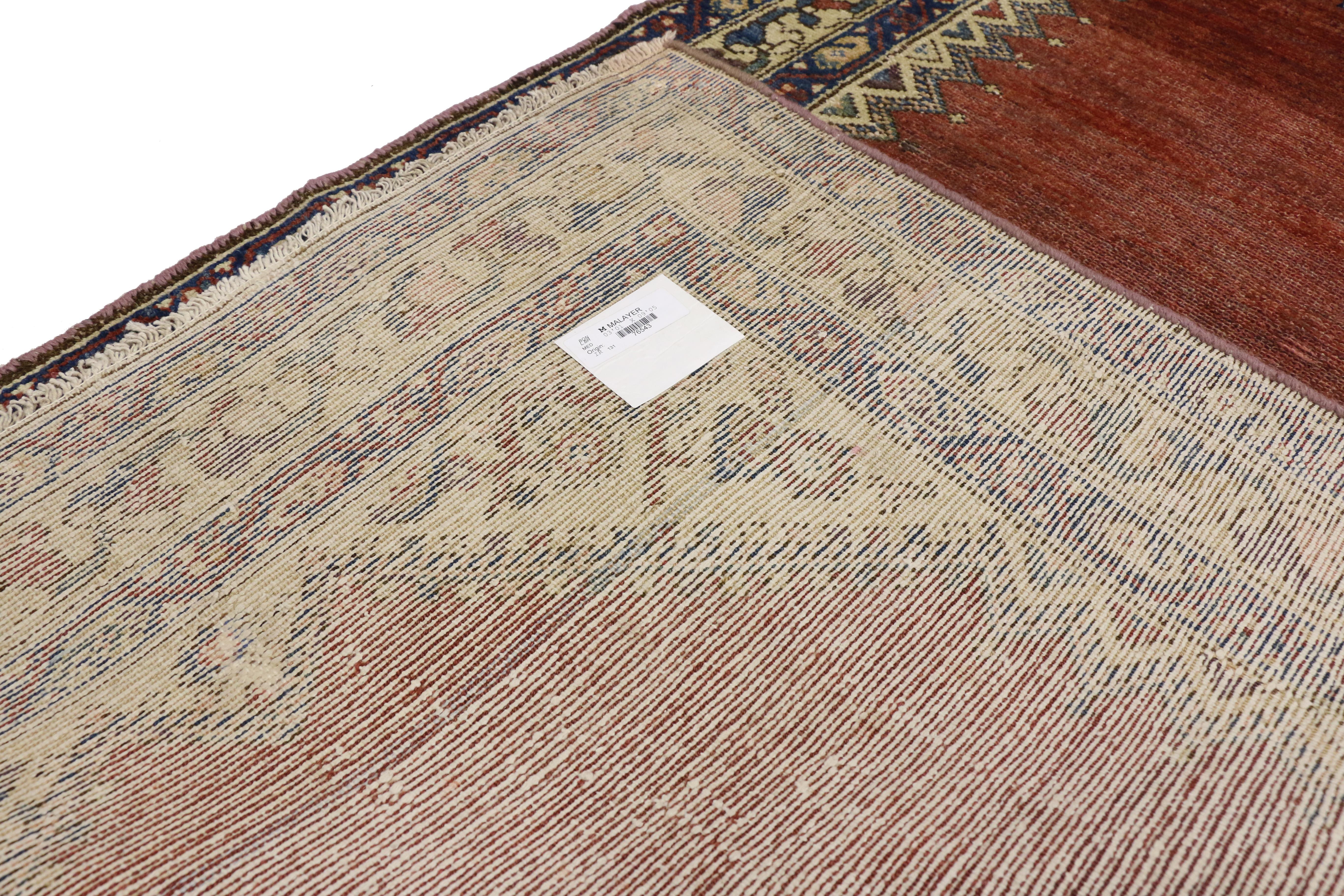 Antique Persian Malayer Runner, Hallway Runner In Good Condition For Sale In Dallas, TX