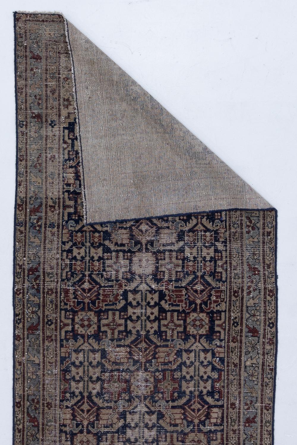 20th Century Antique Persian Malayer Runner Rug For Sale