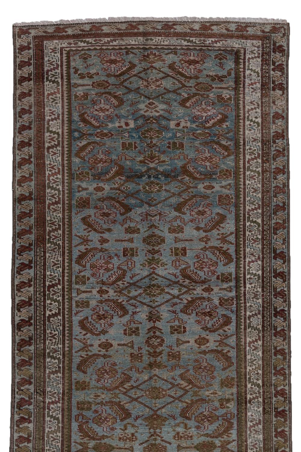 20th Century Antique Persian Malayer Runner Rug For Sale