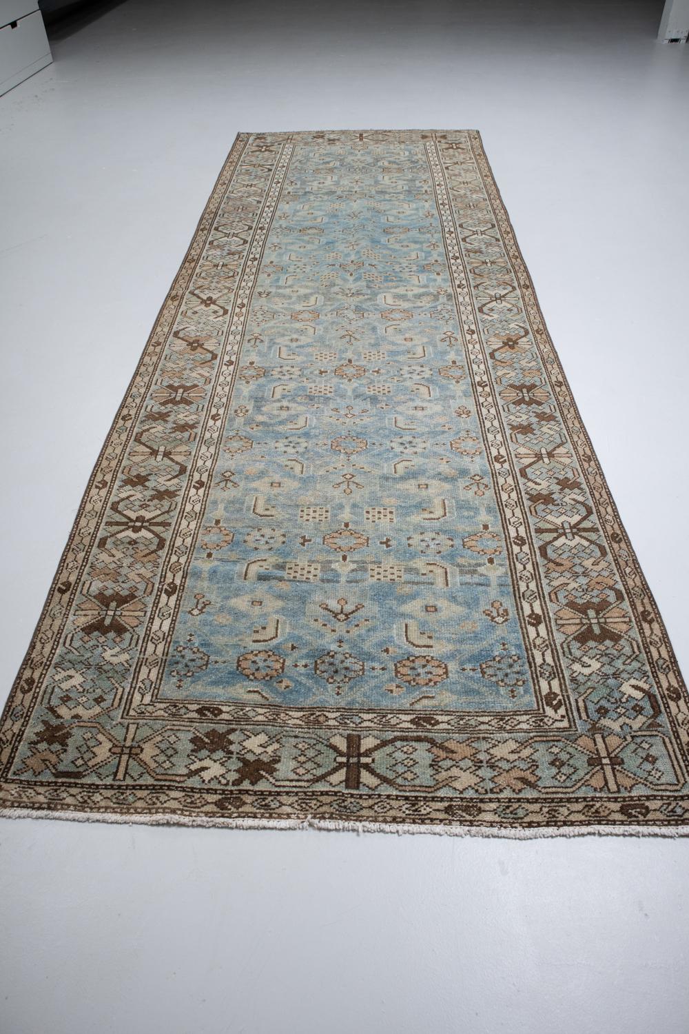 Wool Antique Persian Malayer Runner Rug