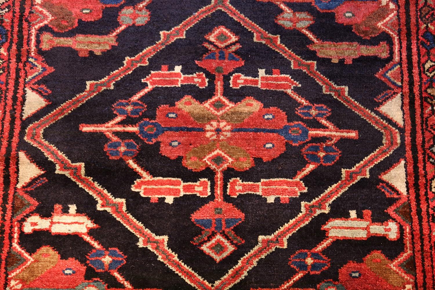 Hand-Knotted Antique Persian Malayer Runner Rug. 3' 4