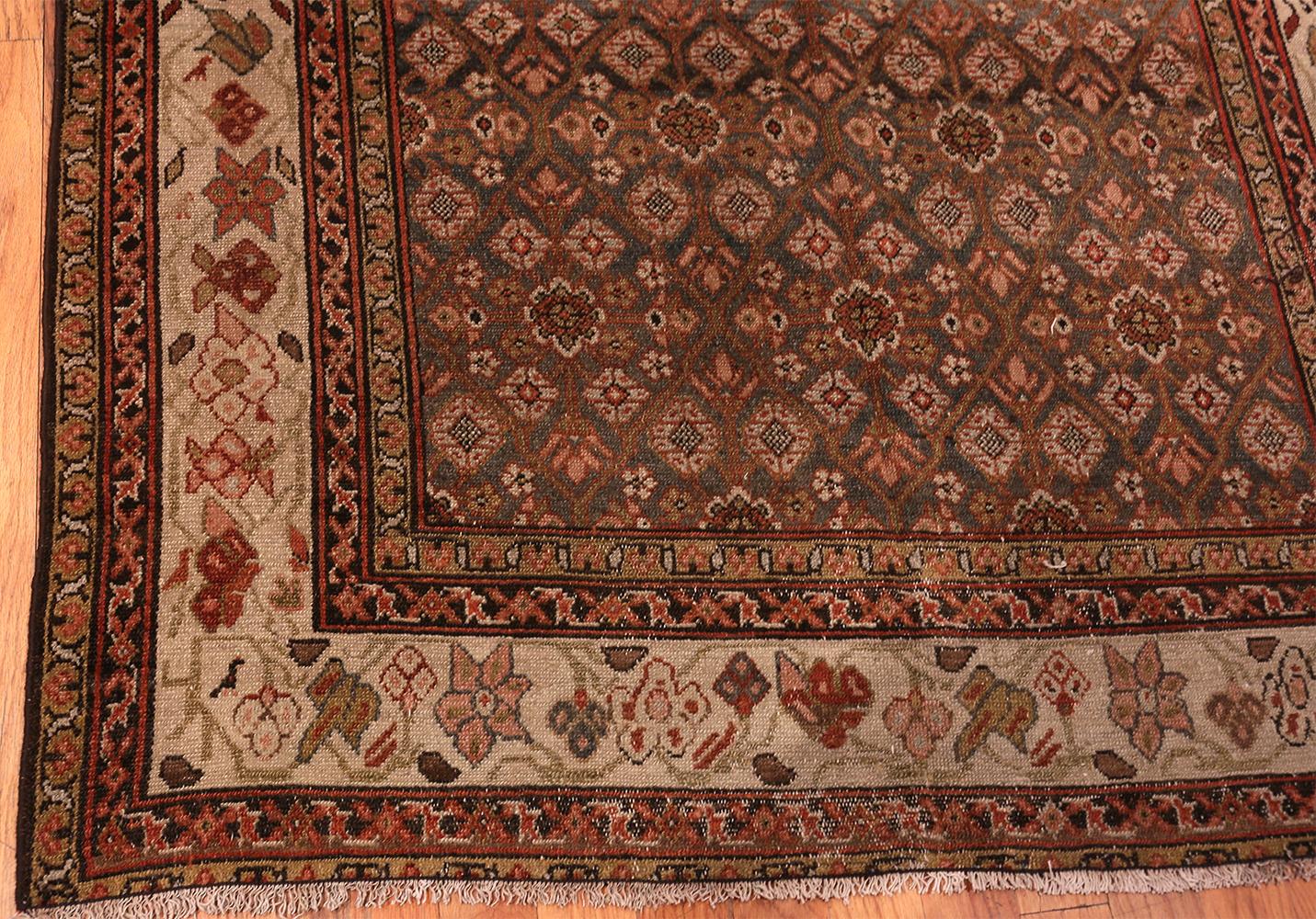 Antique Persian Malayer Runner Rug. Size: 5 ft 2 in x 16 ft 7 in In Good Condition In New York, NY