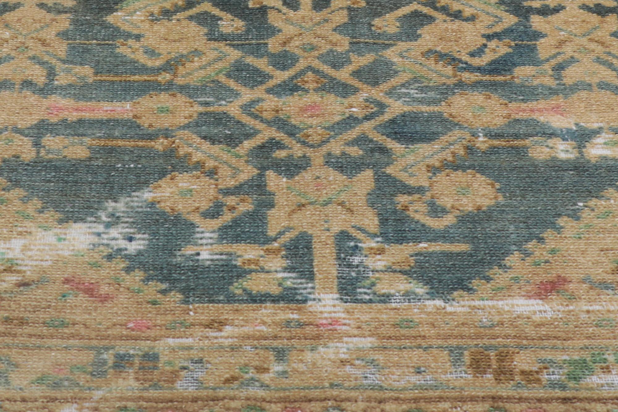 Wool Antique Persian Malayer Runner, Subtle Sophistication Meets Boho Enchantment For Sale