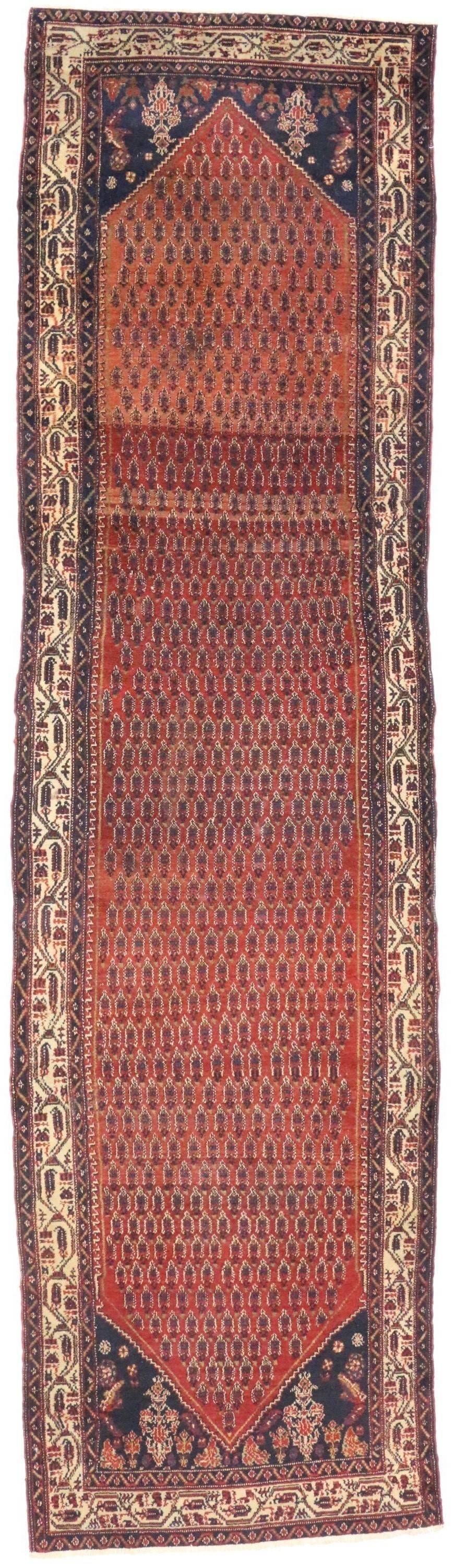 Antique Persian Malayer Runner Victorian Manor House Style For Sale 4