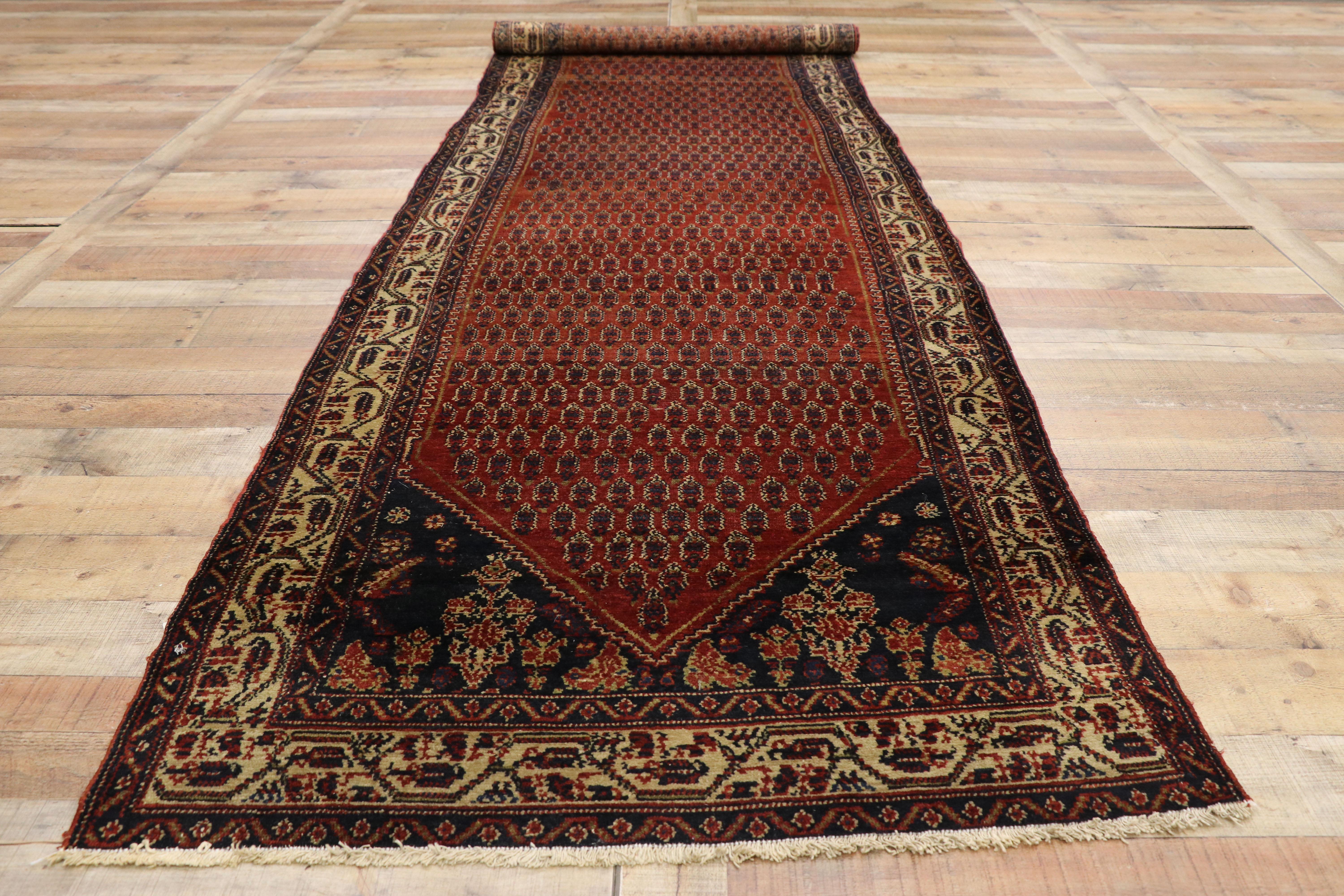 Antique Persian Malayer Runner Victorian Manor House Style For Sale 1