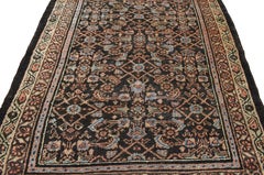 Antique Persian Malayer Runner, Wide Hallway Carpet Runner