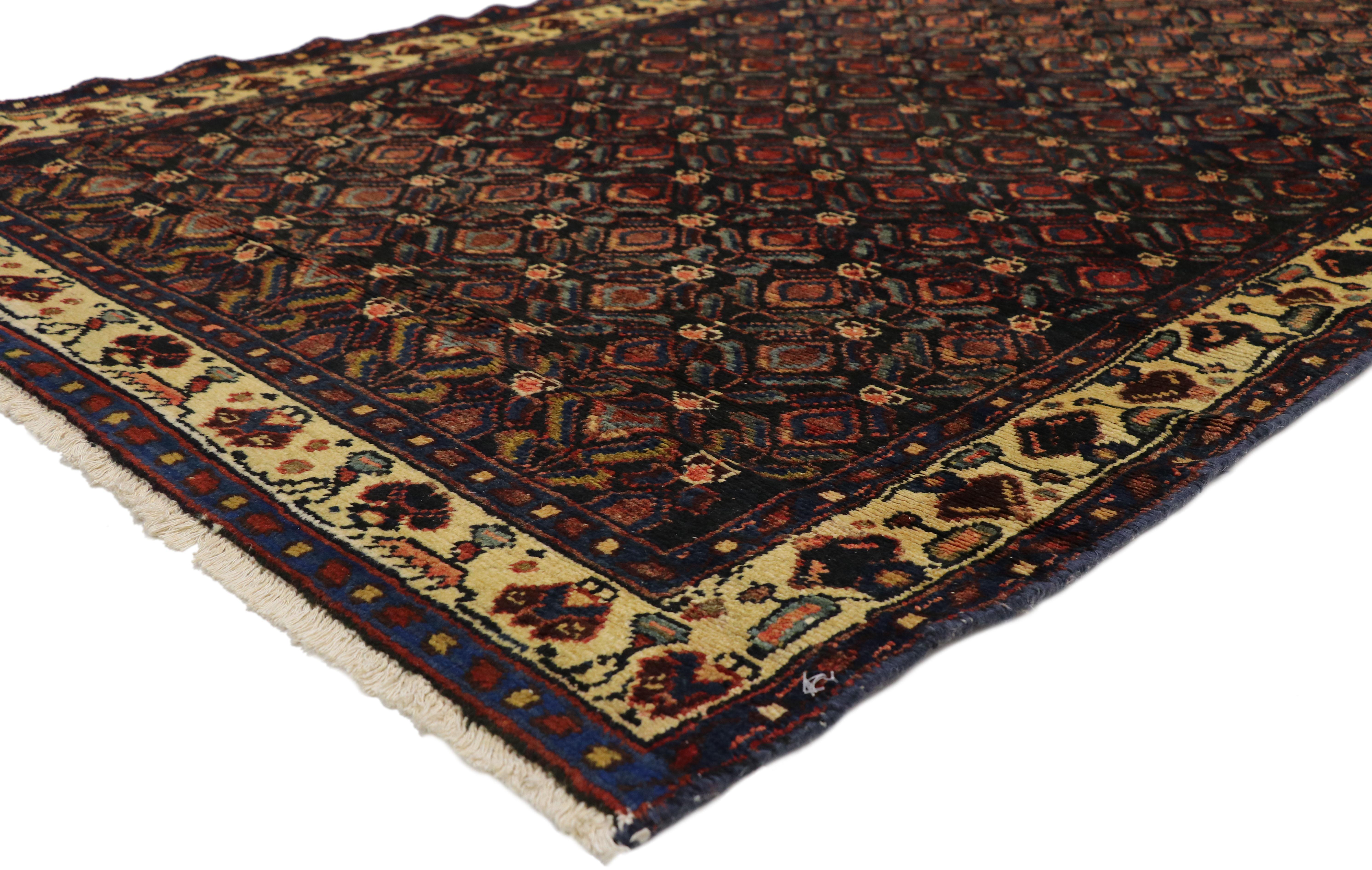 20th Century Antique Persian Malayer Runner with Aesthetic Movement and Craftsman Style