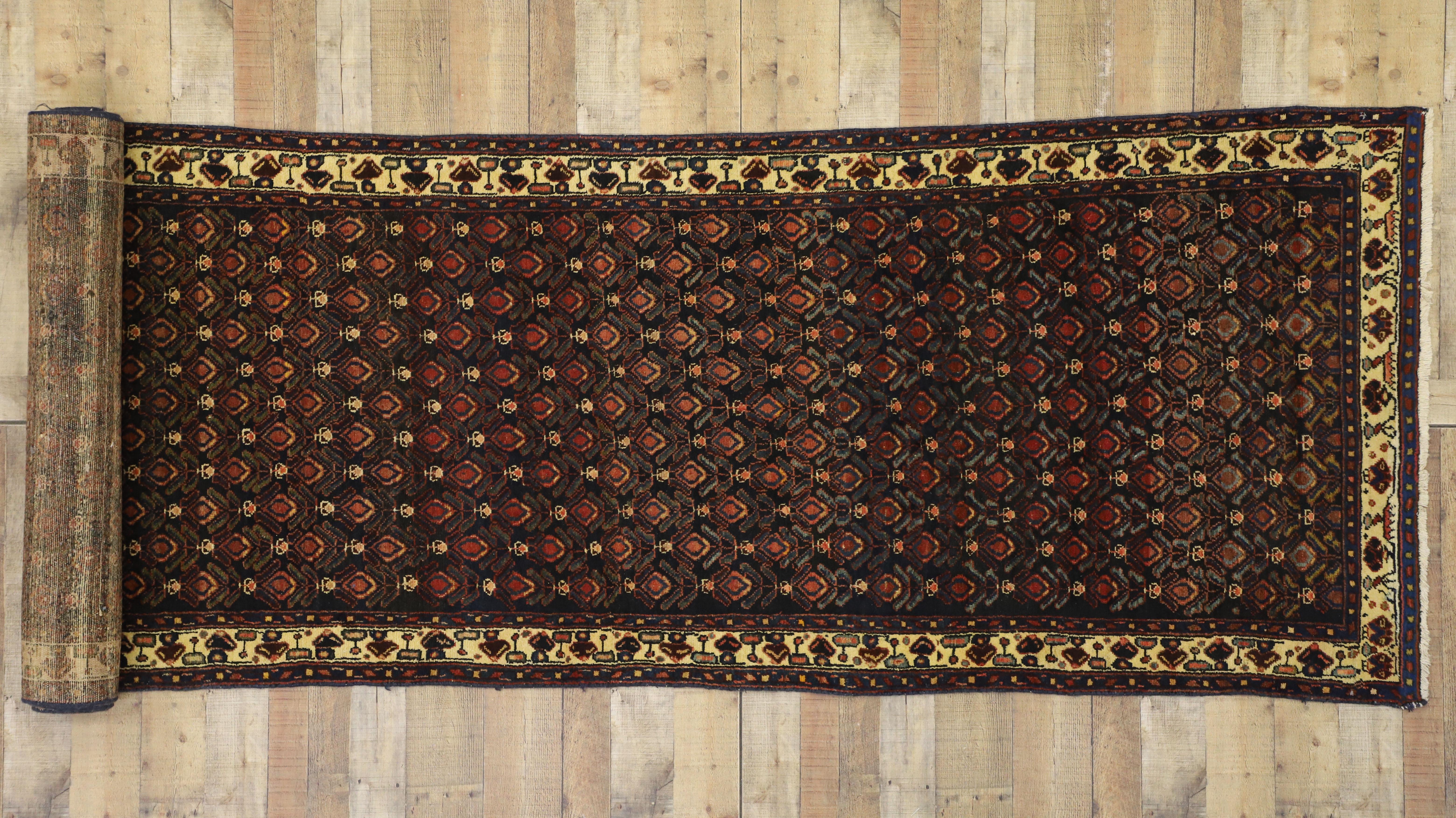 Antique Persian Malayer Runner with Aesthetic Movement and Craftsman Style 1