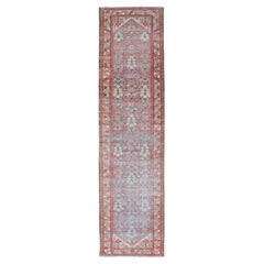 Antico runner persiano Malayer con motivo a trifoglio in rosso tenue 3
3 x 13
5