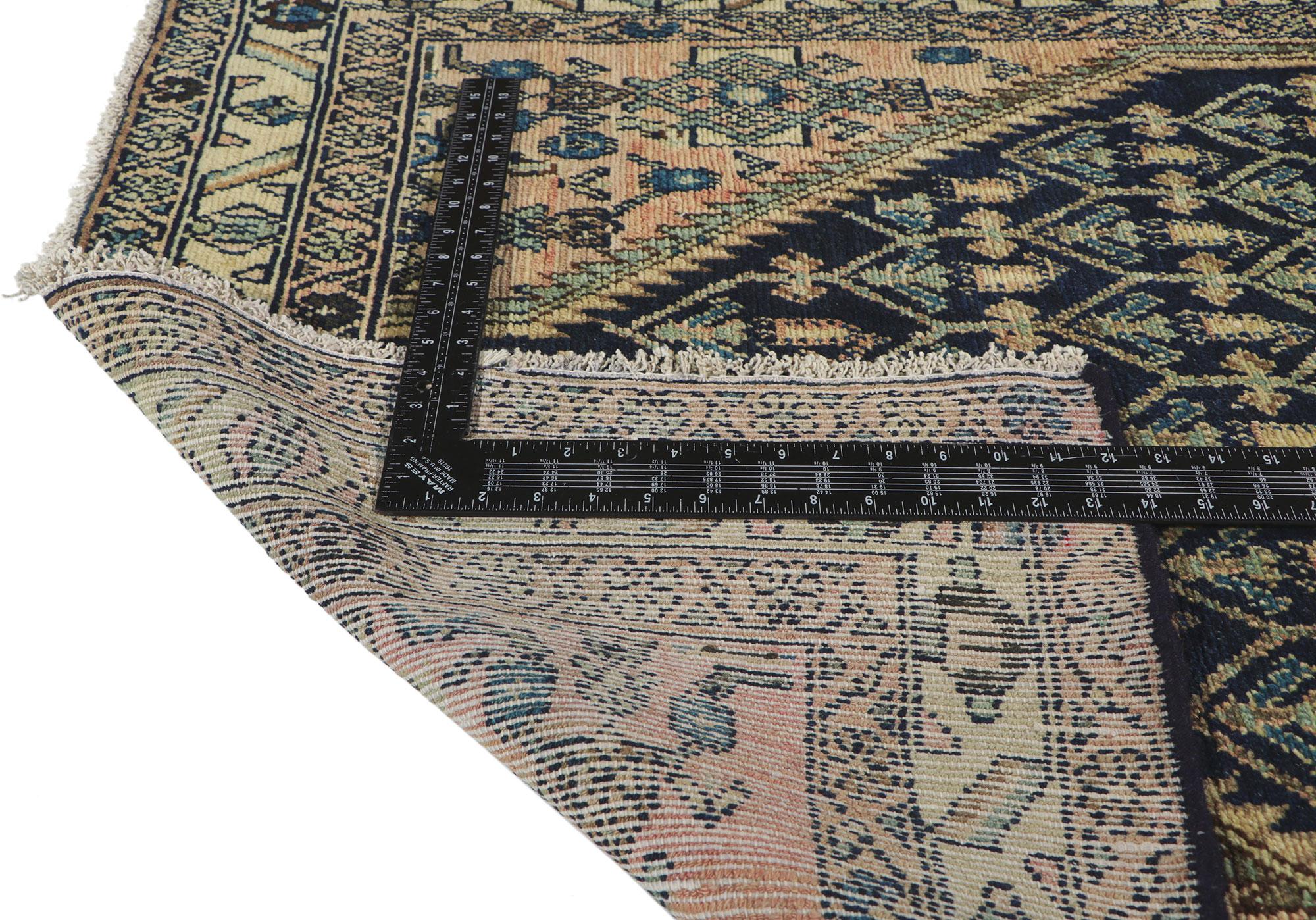20th Century Antique Persian Malayer Runner with Boteh Design For Sale