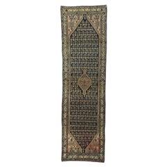 Tapis de couloir persan ancien Malayer avec motif Boteh