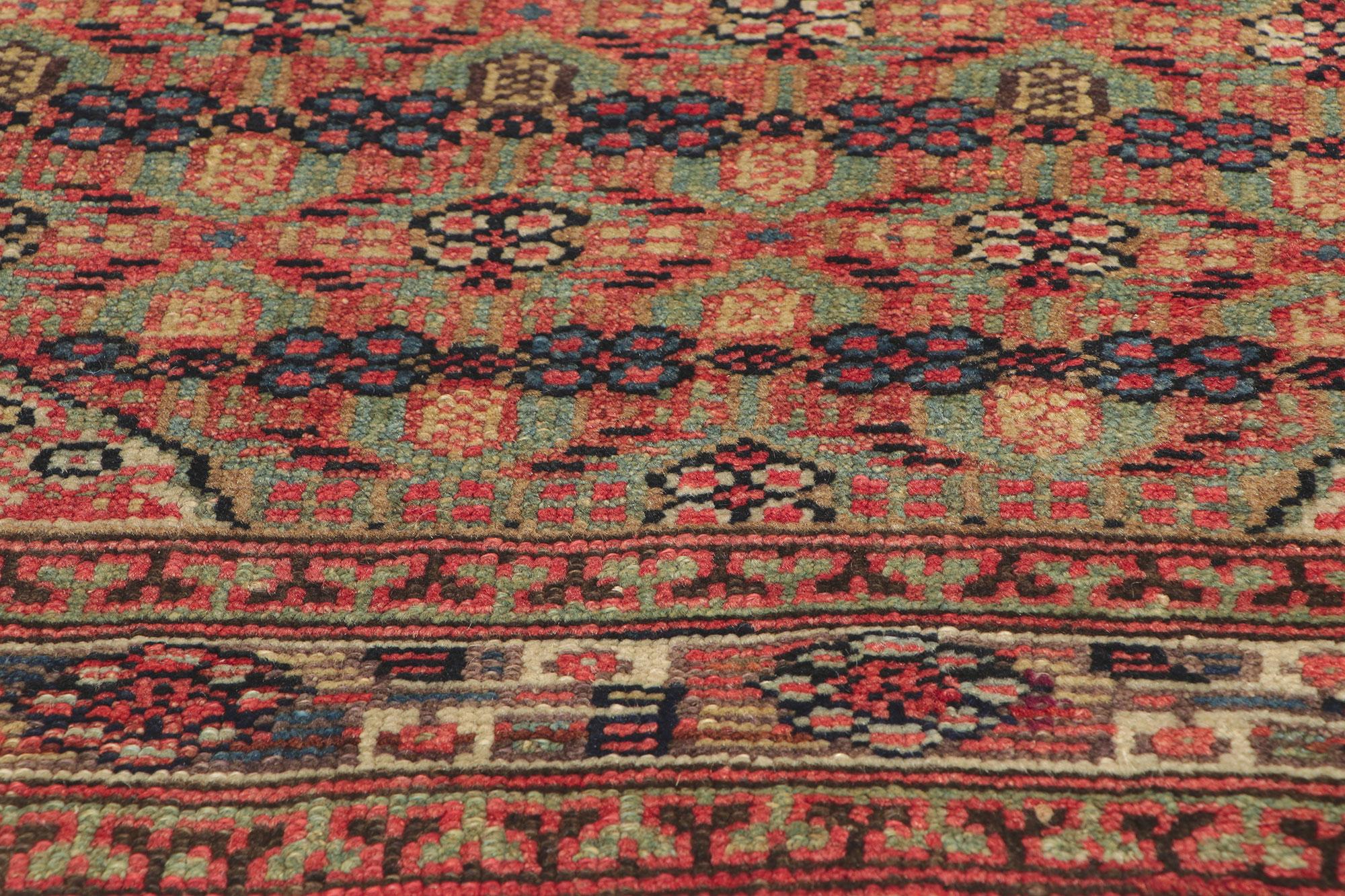 20th Century Antique Persian Malayer Runner with Camel Hair For Sale
