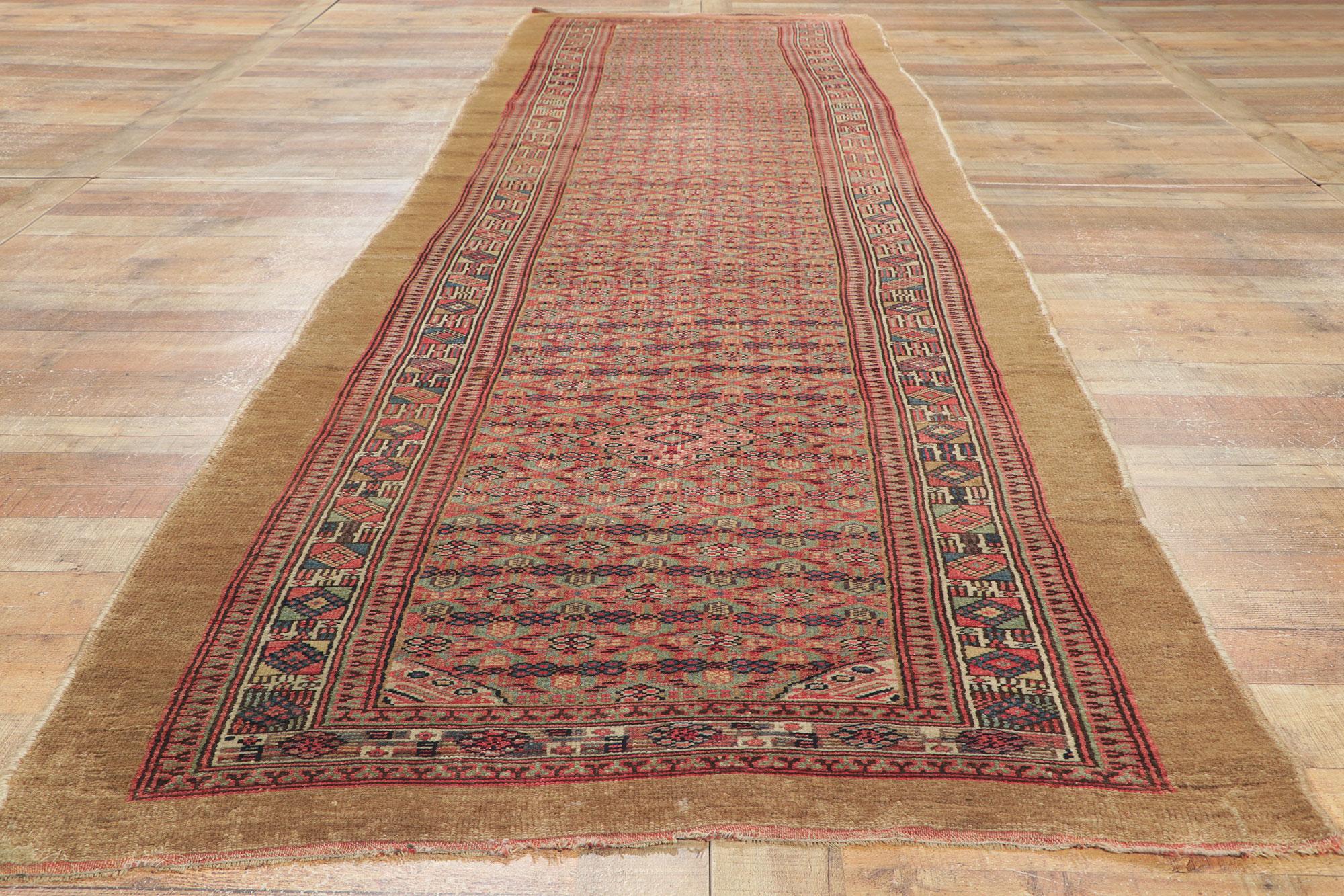 Antique Persian Malayer Runner with Camel Hair For Sale 2