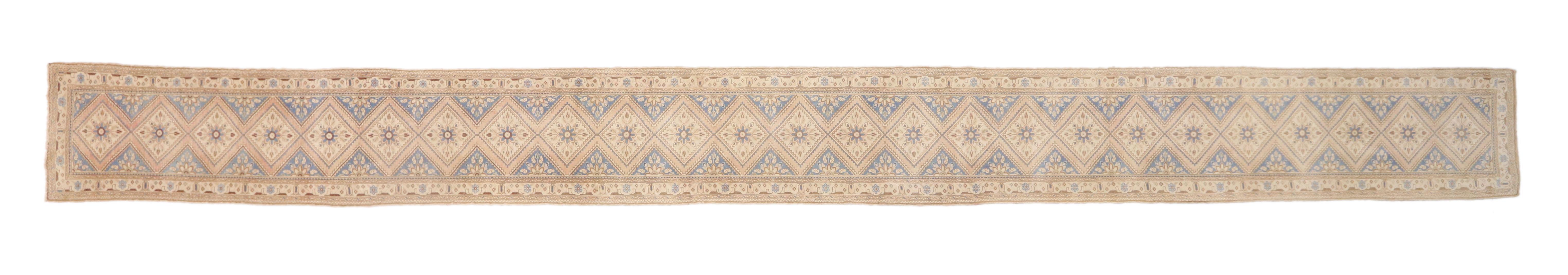 Antique Persian Malayer Runner with French Provincial Style, Long Hallway Runner 3