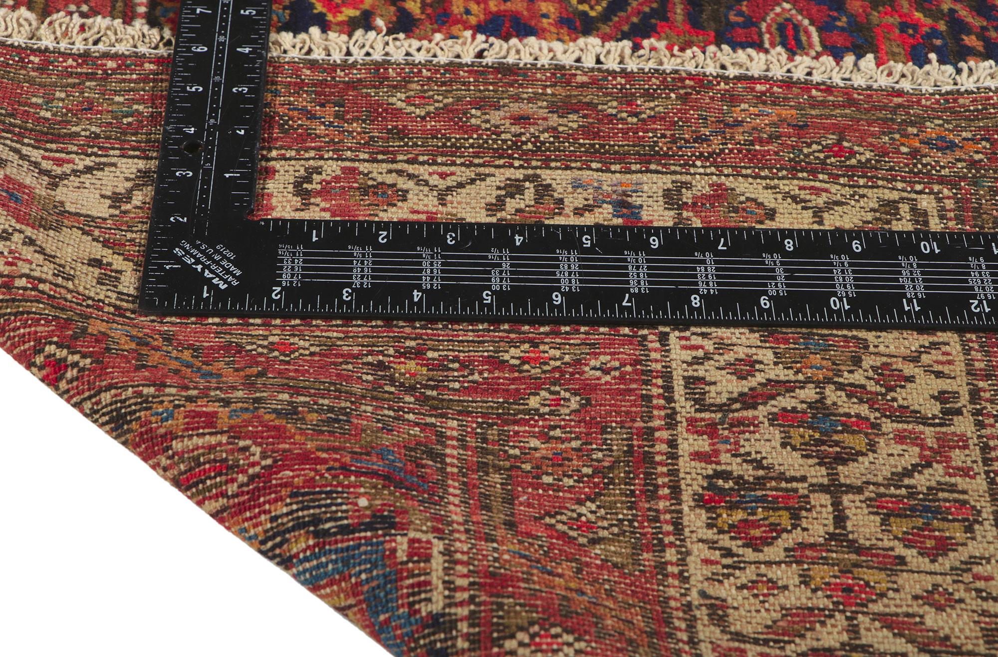 20th Century Antique Persian Malayer Runner with Herati Design For Sale