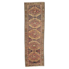 Antique Persian Malayer Runner with Masculine Tribal Style