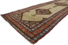 Antique Persian Malayer Runner with Modern Rustic English Style