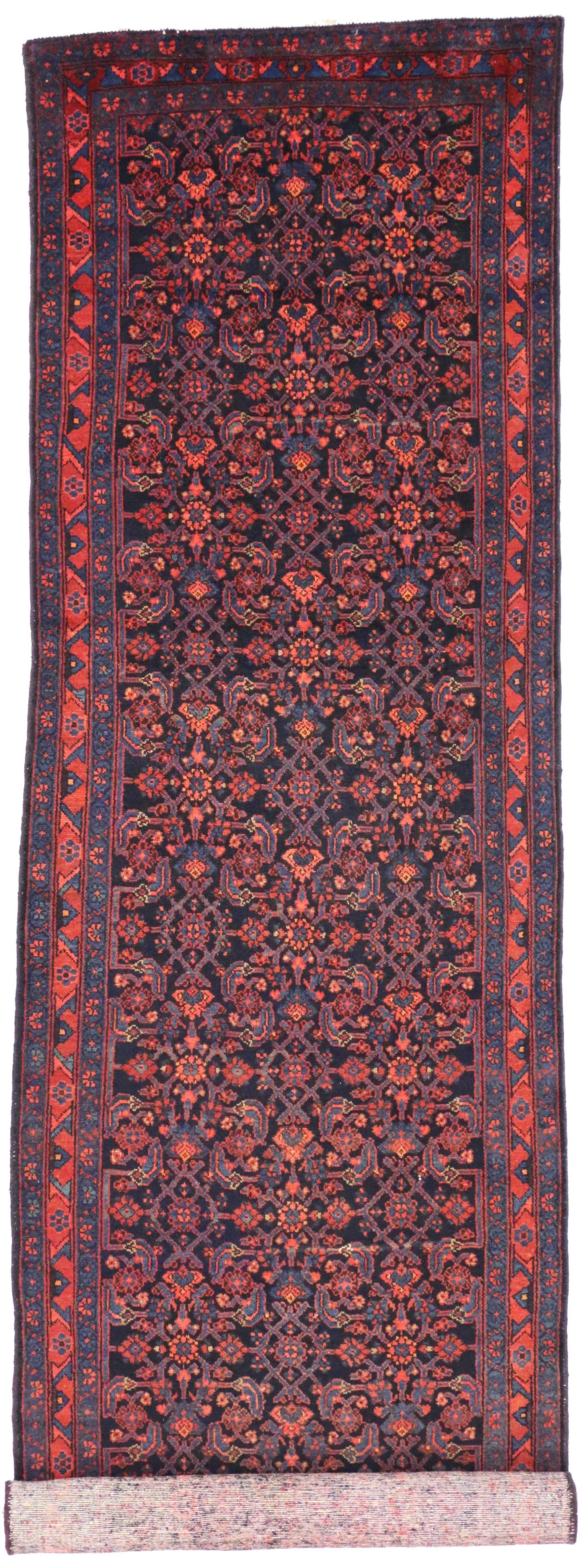 Antique Persian Malayer Runner with Modern Victorian Style 4