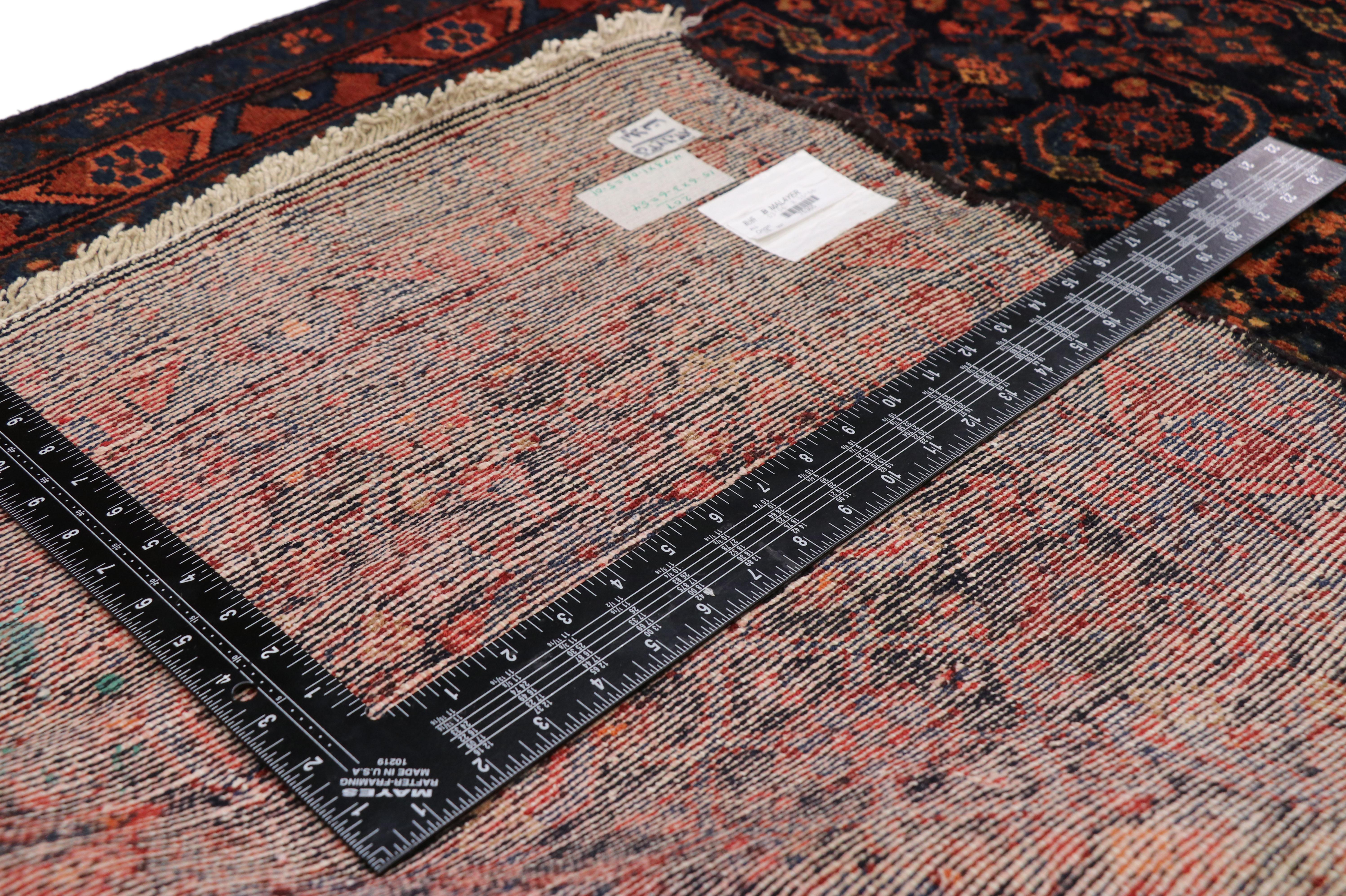 20th Century Antique Persian Malayer Runner with Modern Victorian Style