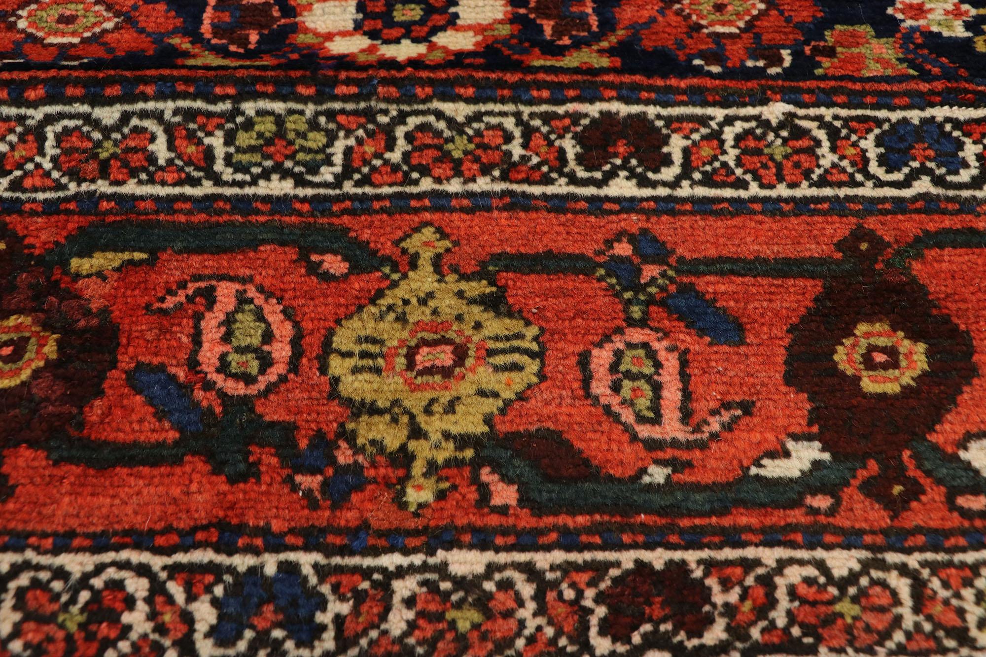 20th Century Antique Persian Malayer Runner with Modern Victorian Style For Sale