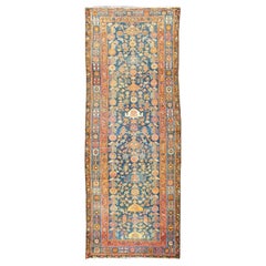 Antiker persischer Malayer Läufer mit reichem botanischem Design 3'8 x 9'8