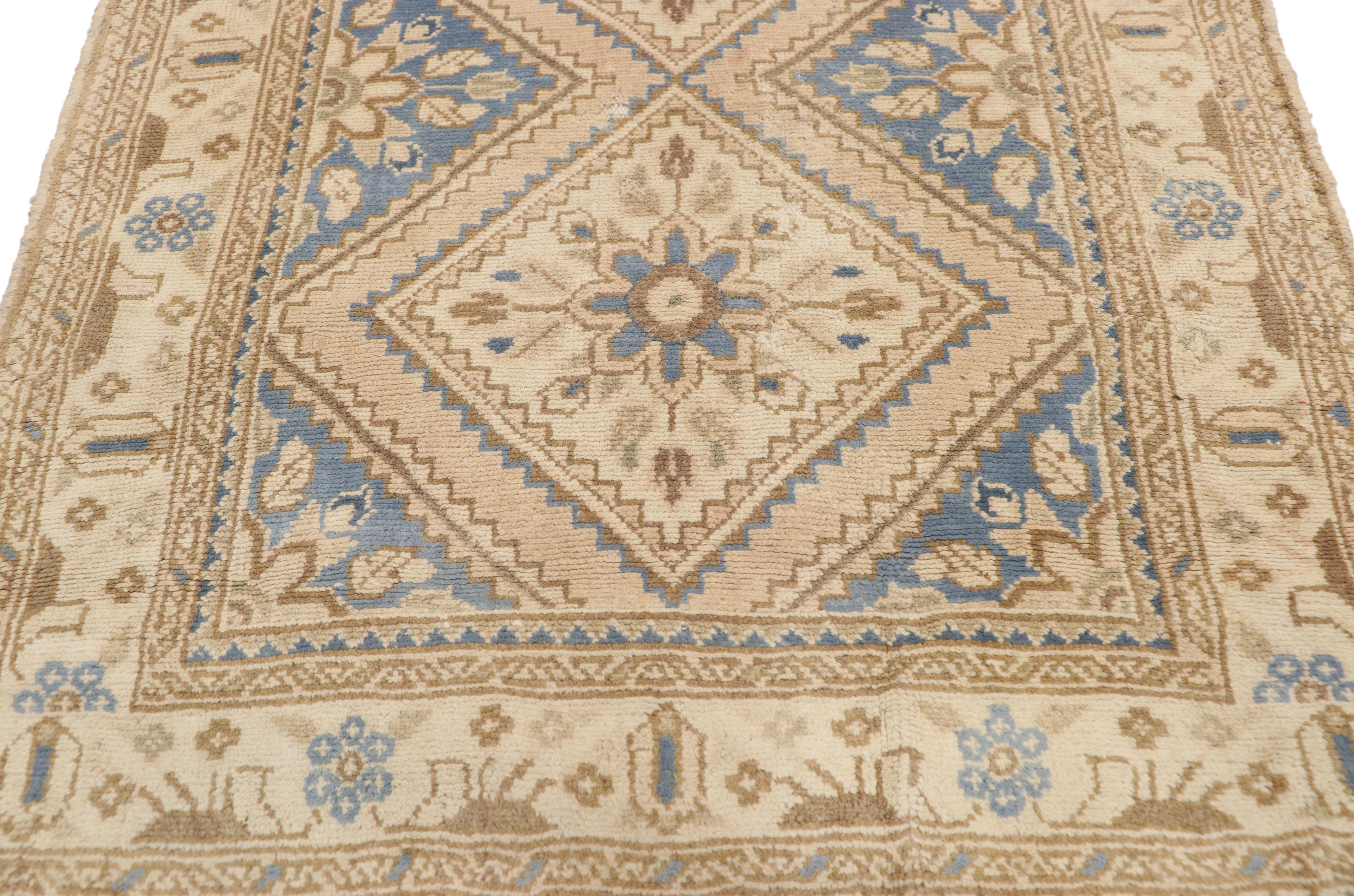 Antique Persian Malayer Runner with French Provincial Style, Long Hallway Runner In Good Condition In Dallas, TX