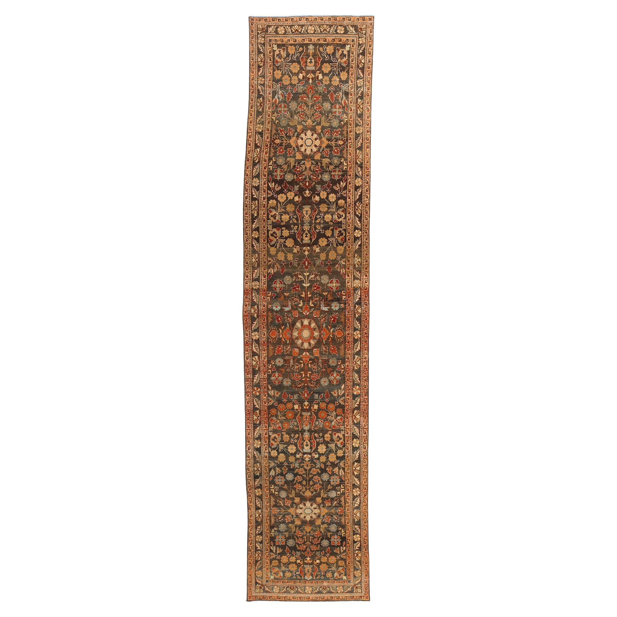 Antique Persian Malayer Rug, 03'04 x 15'08