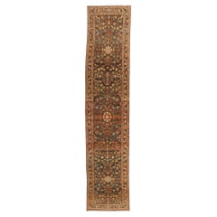 Antique Persian Malayer Rug, 03'04 x 15'08