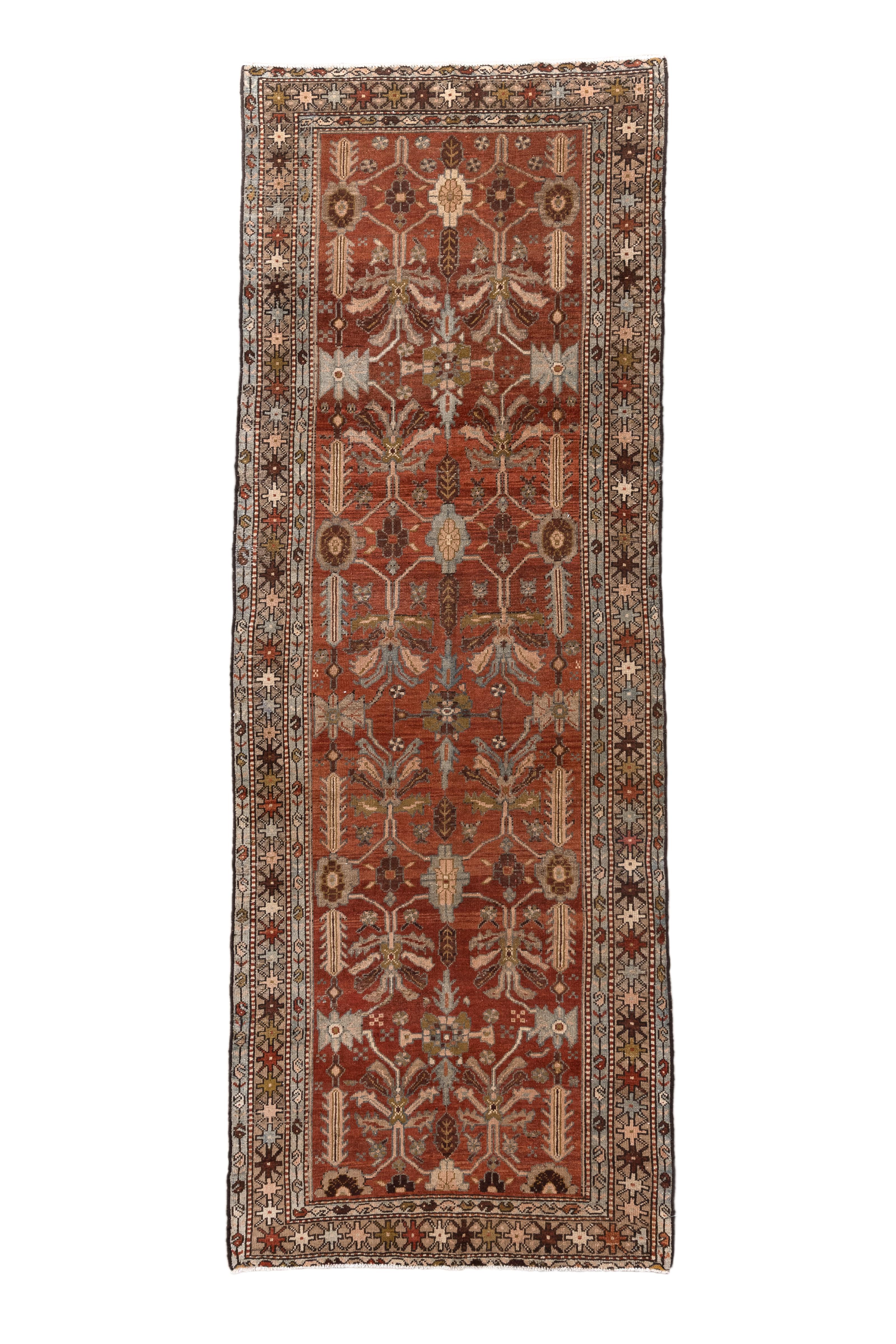 This antique Malayer runner, measuring 3'4