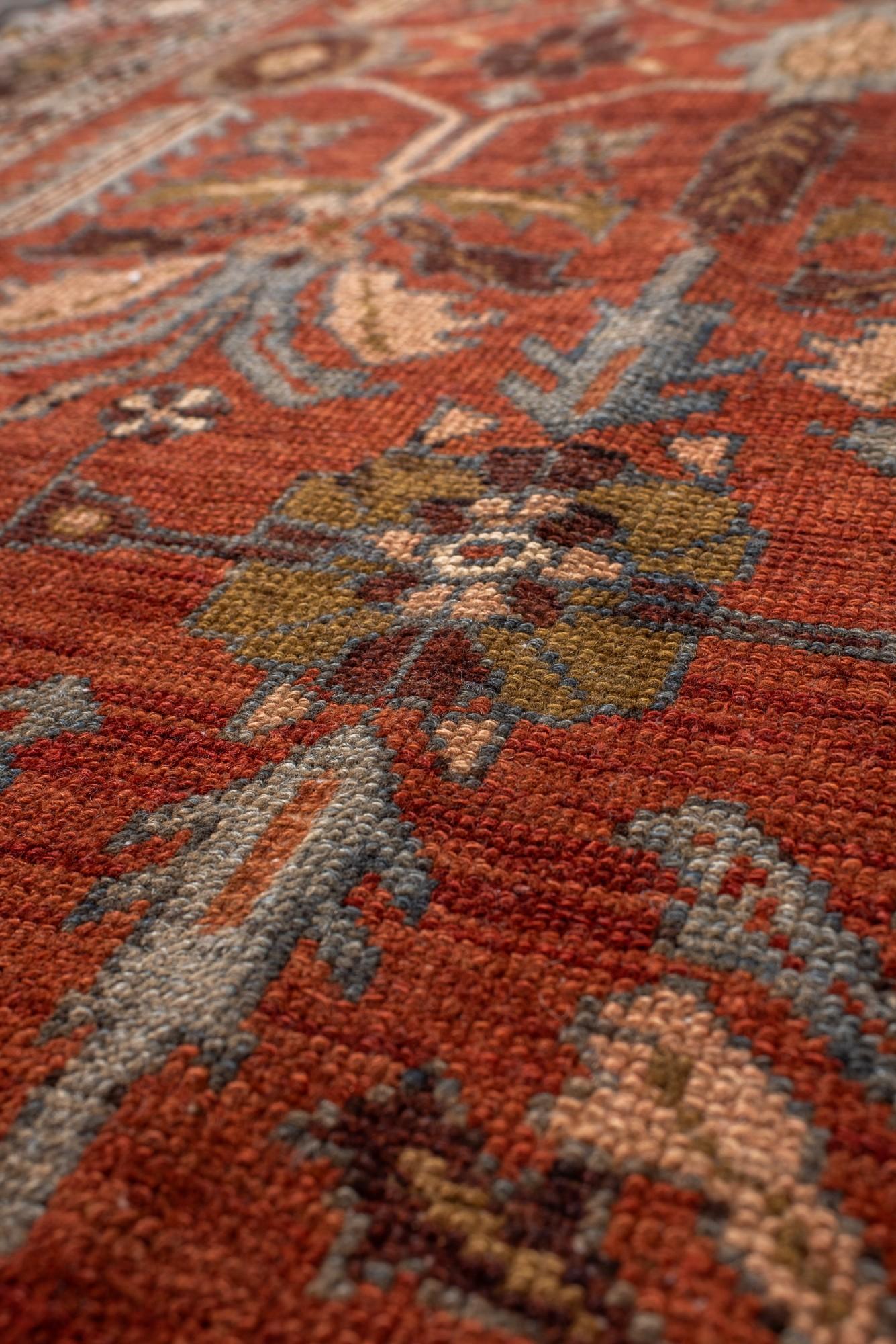20th Century Antique Persian Malayer Runner with Stylized Floral Motif For Sale