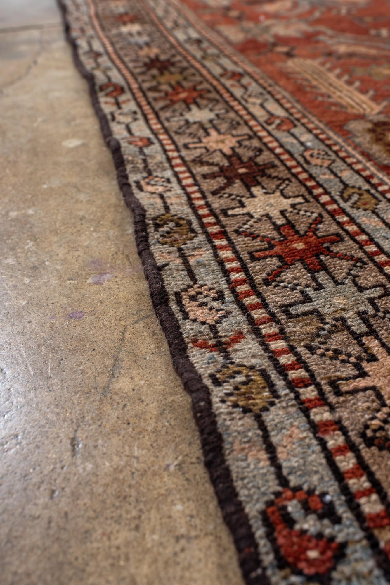 Antique Persian Malayer Runner with Stylized Floral Motif For Sale 1