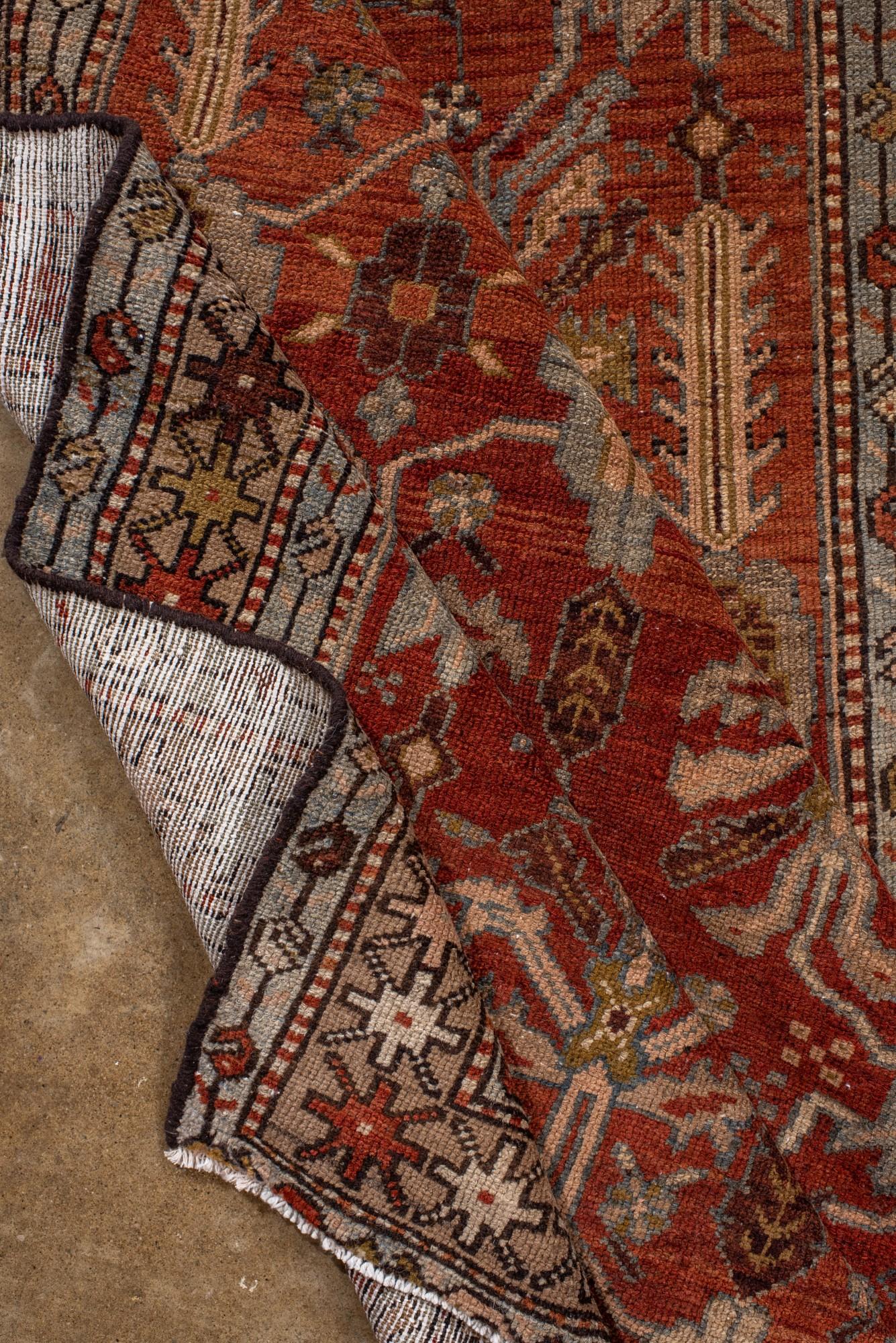 Antique Persian Malayer Runner with Stylized Floral Motif For Sale 2