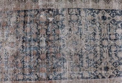 Antique Persian Malayer Runner with Subtle Ivory and Soft Blues 2'11 x 15'2