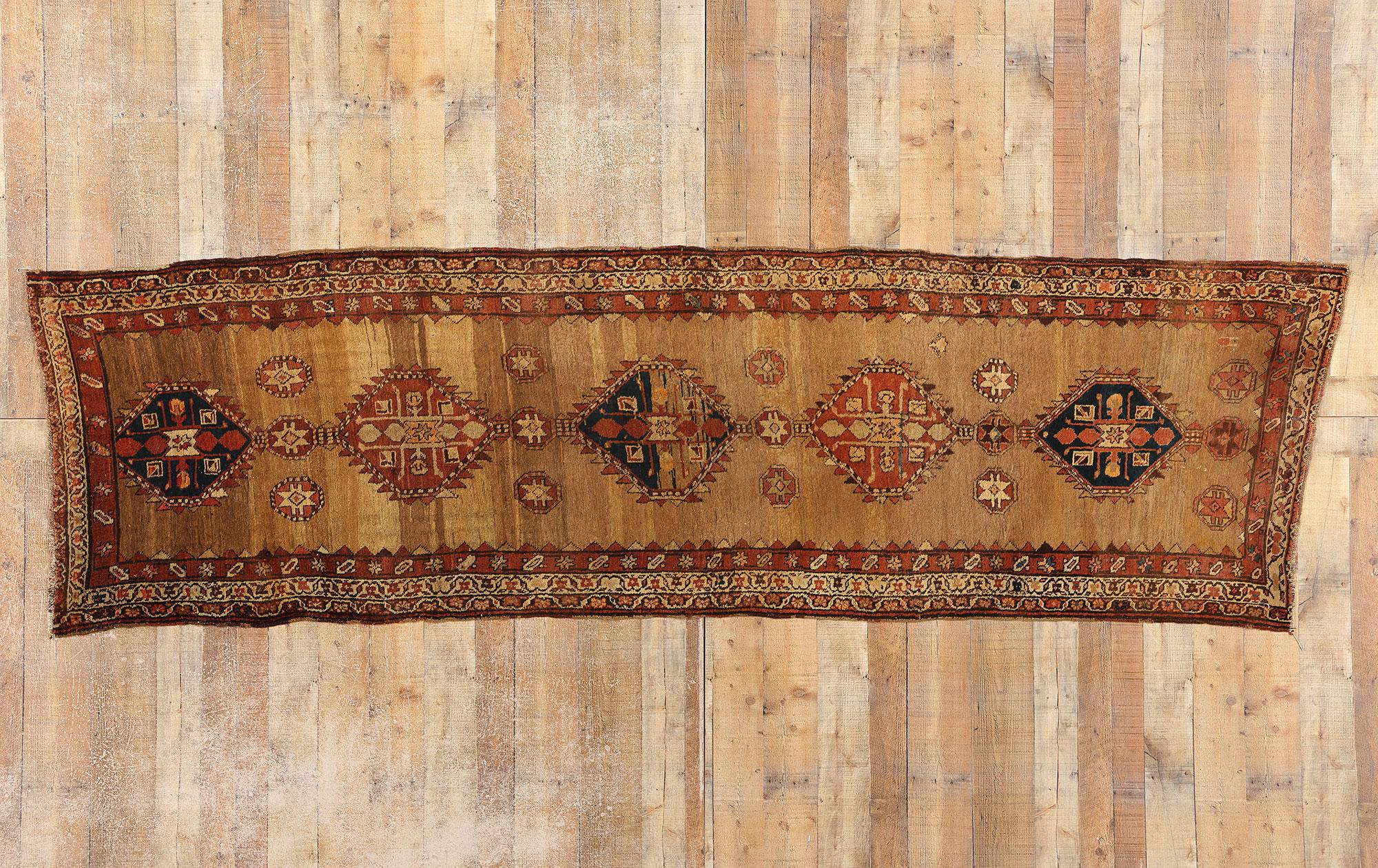 Antique Persian Malayer Rug Carpet Runner For Sale 3