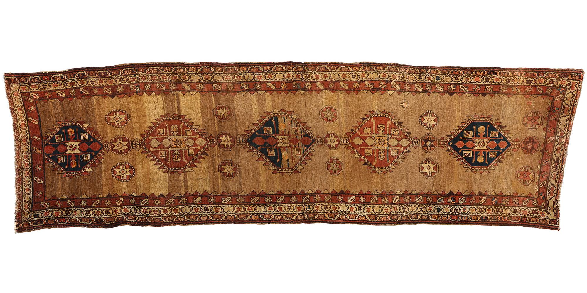 Antique Persian Malayer Rug Carpet Runner For Sale 4