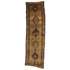Antique Persian Malayer Runner with Tribal Style, Hallway Runner