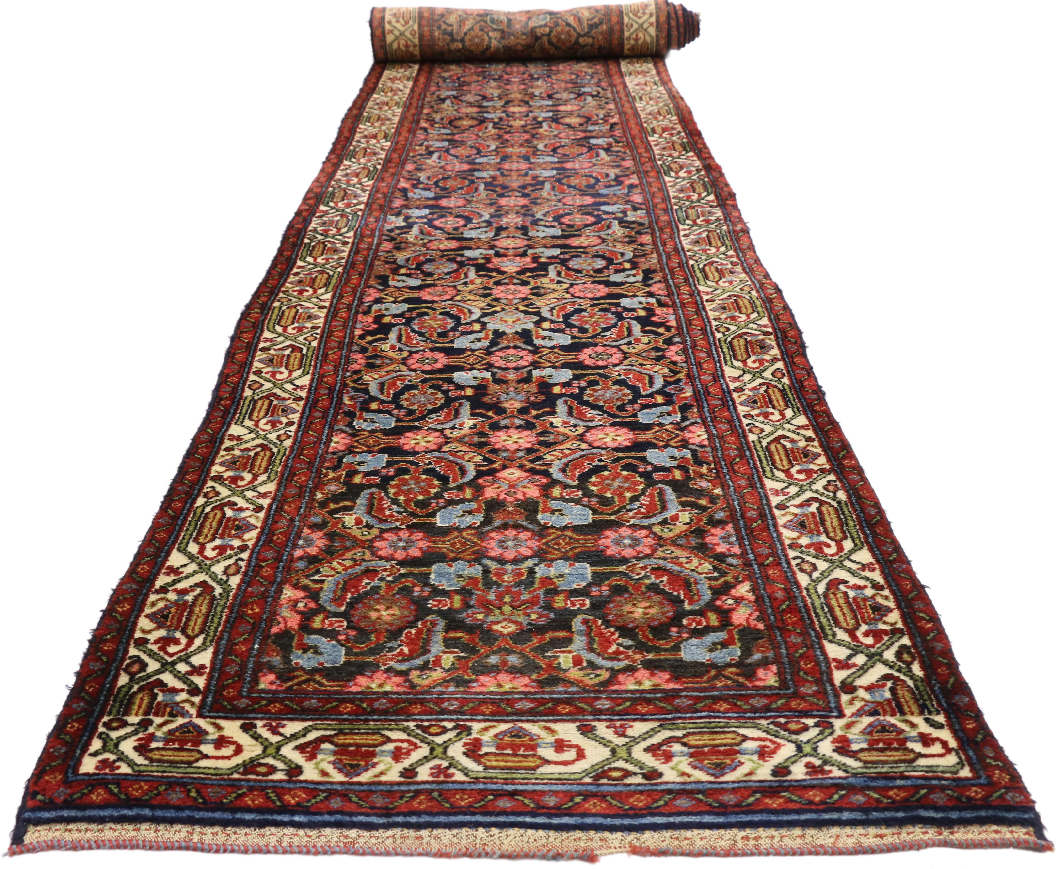 Camino de Mesa Persa Antiguo con Estilo Victoriano, Camino de Entrada Extra Largo en venta 3