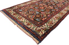 Antique Persian Malayer Runner with Victorian Style, Extra-Long Hallway Runner