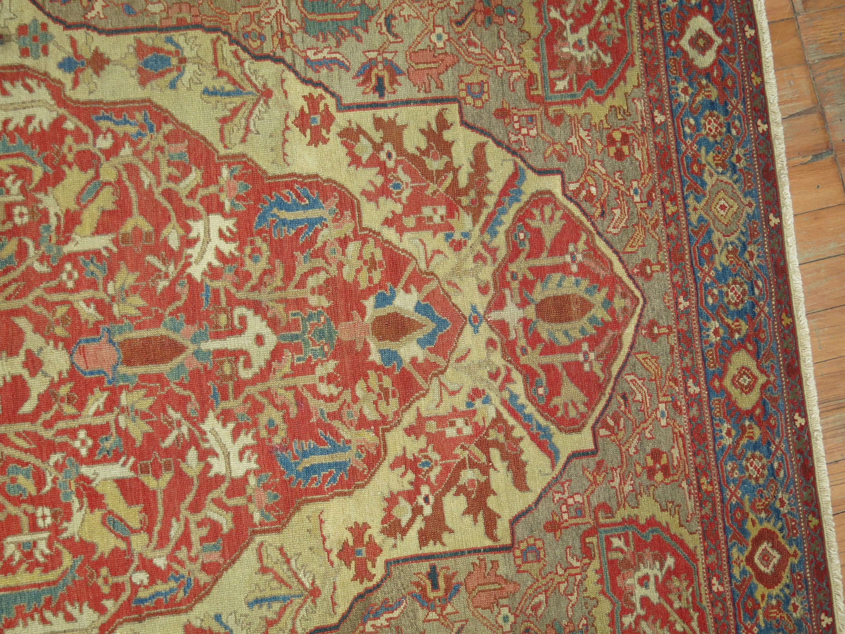 Superfine Antique Persian Malayer, Late 19th Century For Sale 3