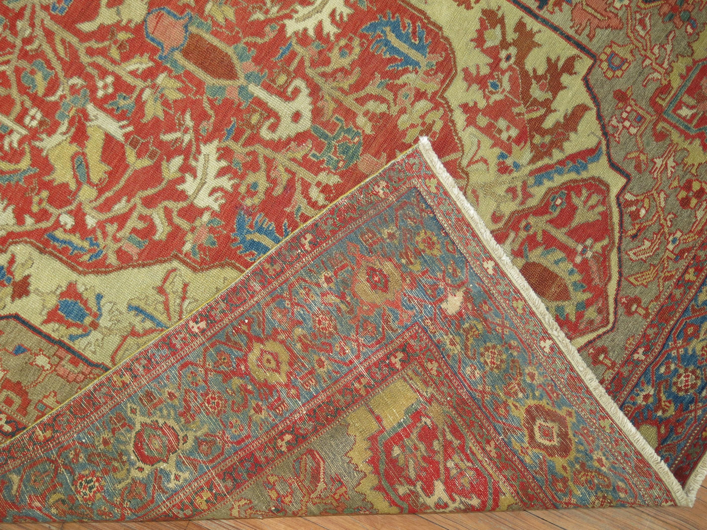 Superfine Antique Persian Malayer, Late 19th Century For Sale 4