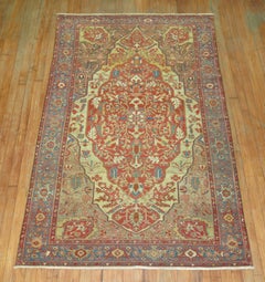 Superbe tapis persan ancien Malayer, fin du 19ème siècle