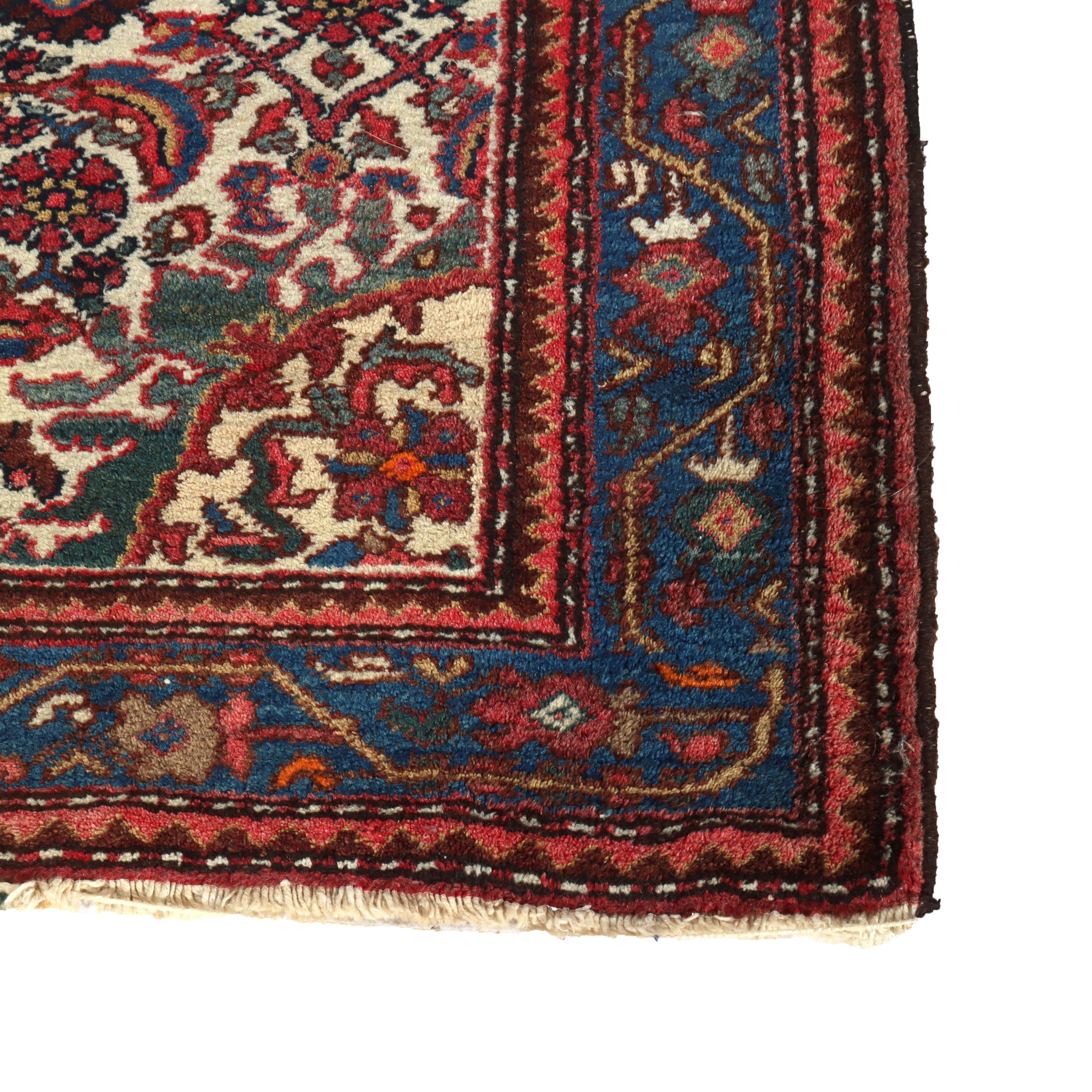 Antiker persischer Malayer-Wurfteppich C1930 im Zustand „Gut“ im Angebot in Big Flats, NY