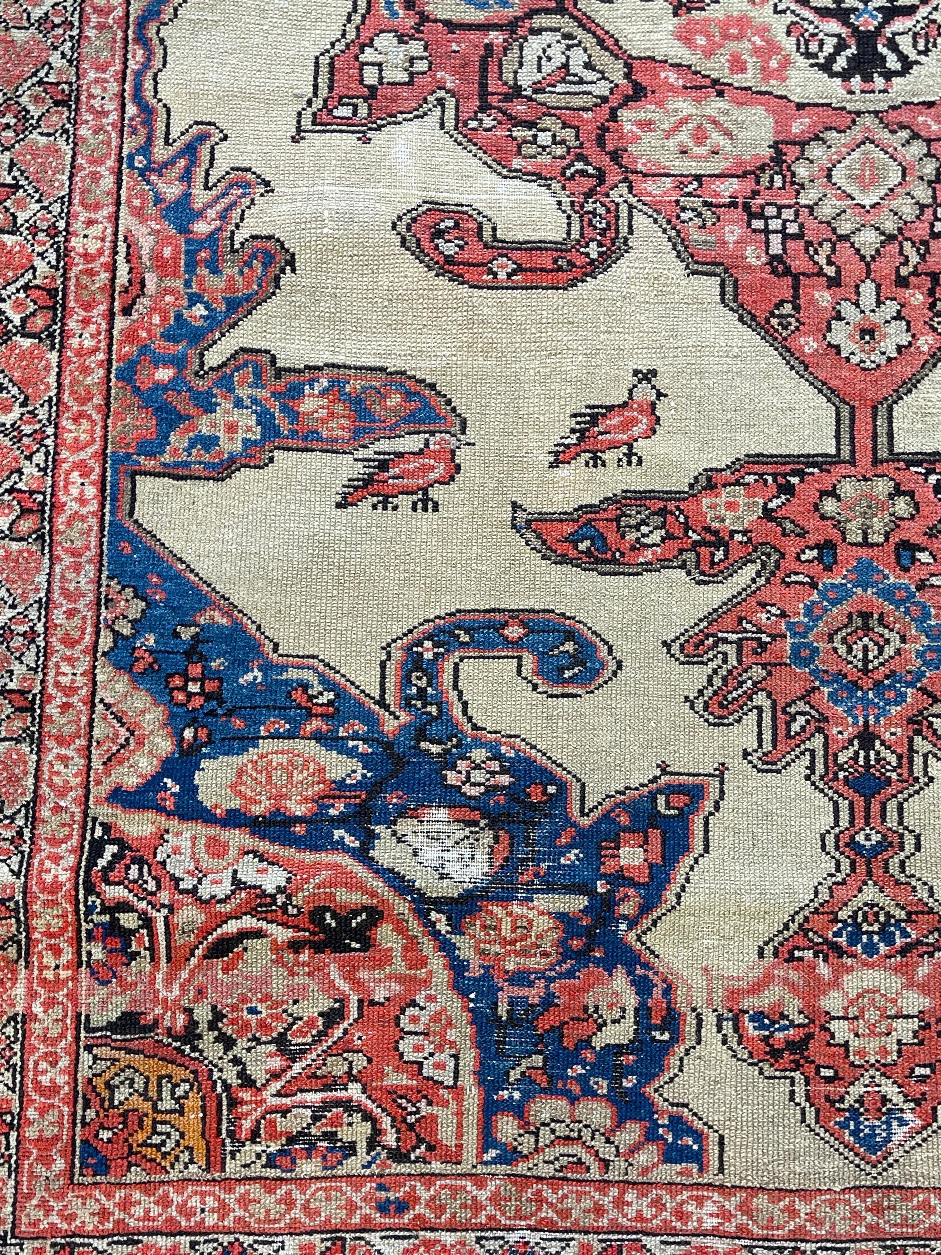 Antique tapis persan Malayer Vagireh Sampler, vers 1920 Bon état - En vente à Morton Grove, IL