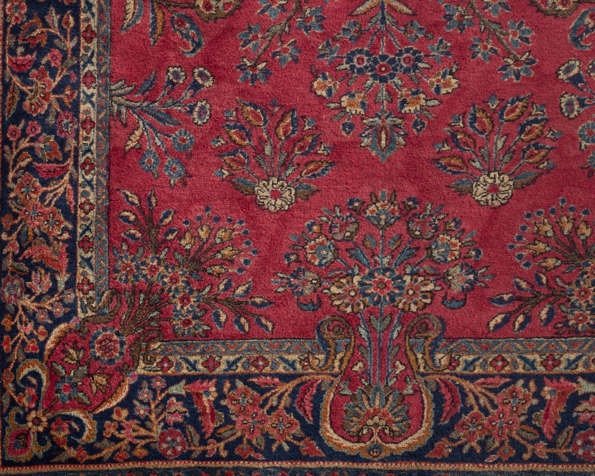 Antique Persian Manchester Kashan, circa 1900 In Good Condition For Sale In Secaucus, NJ
