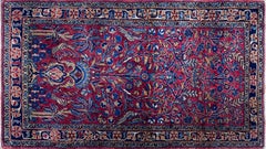 Antique Persian Manchester Kashan Rug, Tree Of Life