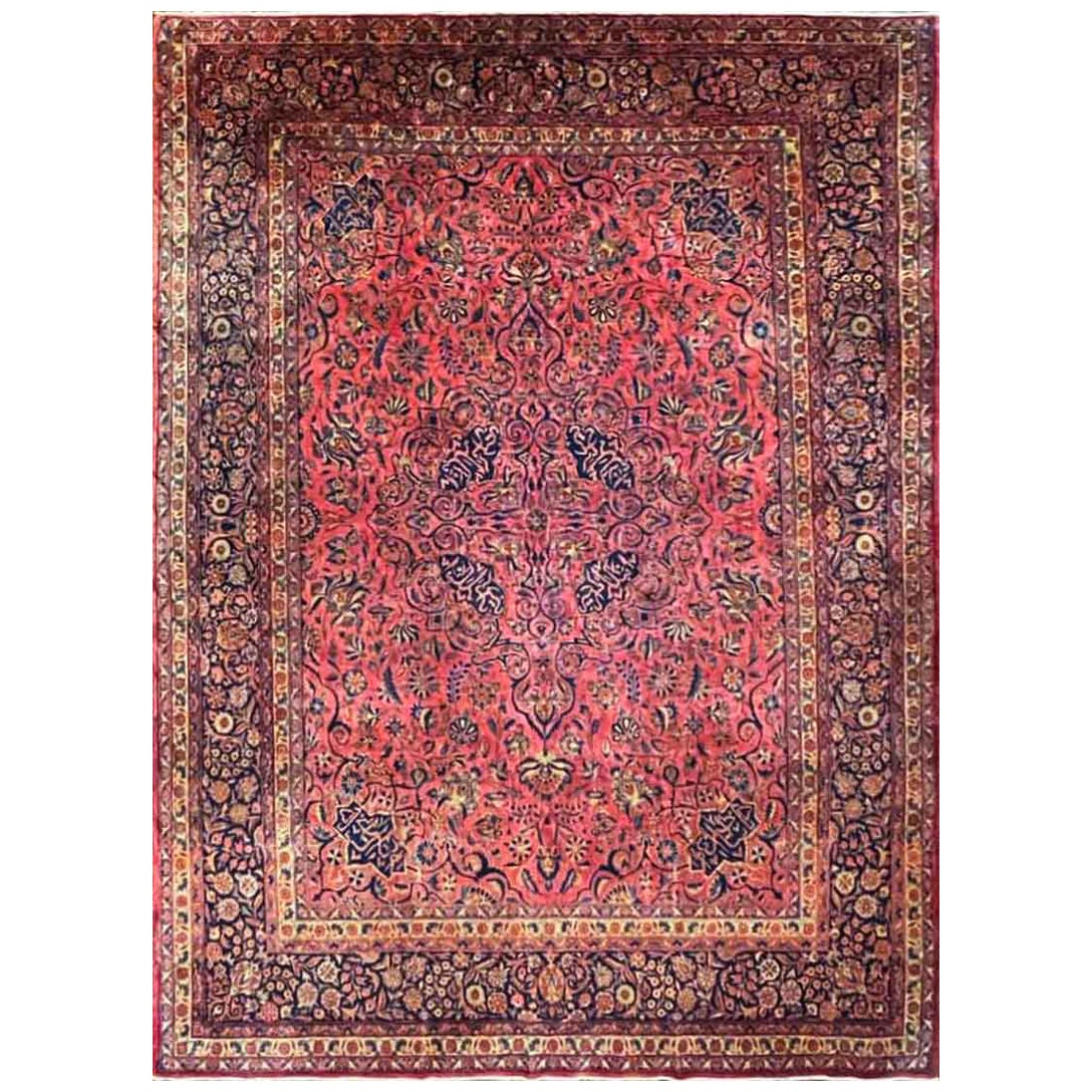 Antiker persischer Manchester Kashan-Schmuck, signiert im Angebot