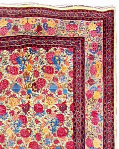 Antique Persian Mashad Carpet, 19th Century