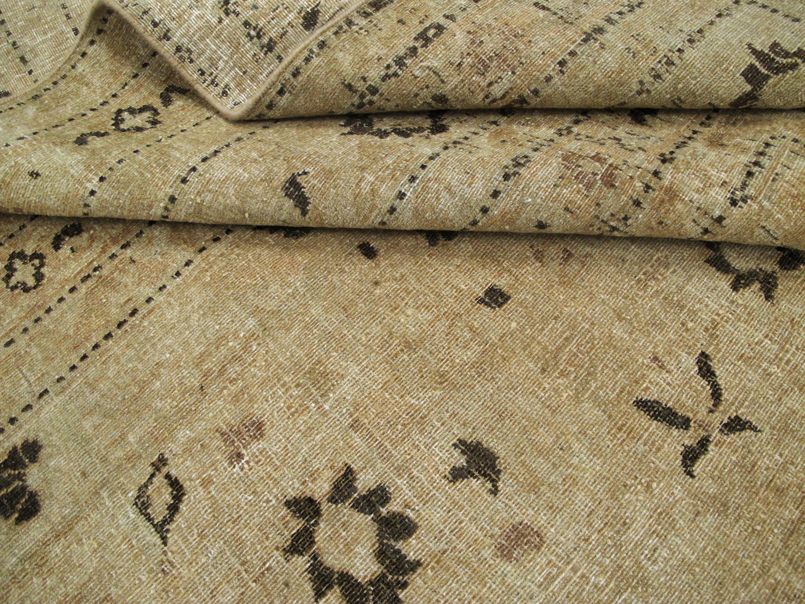 Antique Persian Mashad Carpet 5